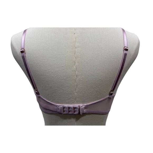 Victoria's Secret Bra Dream Angel Lavender Embroidered Floral Lace Size 32D - Picture 5 of 12